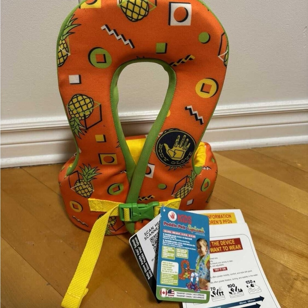 Kids Swim Orange Life Jacket